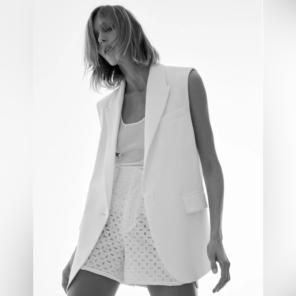 ZARA oversized pocket vest
